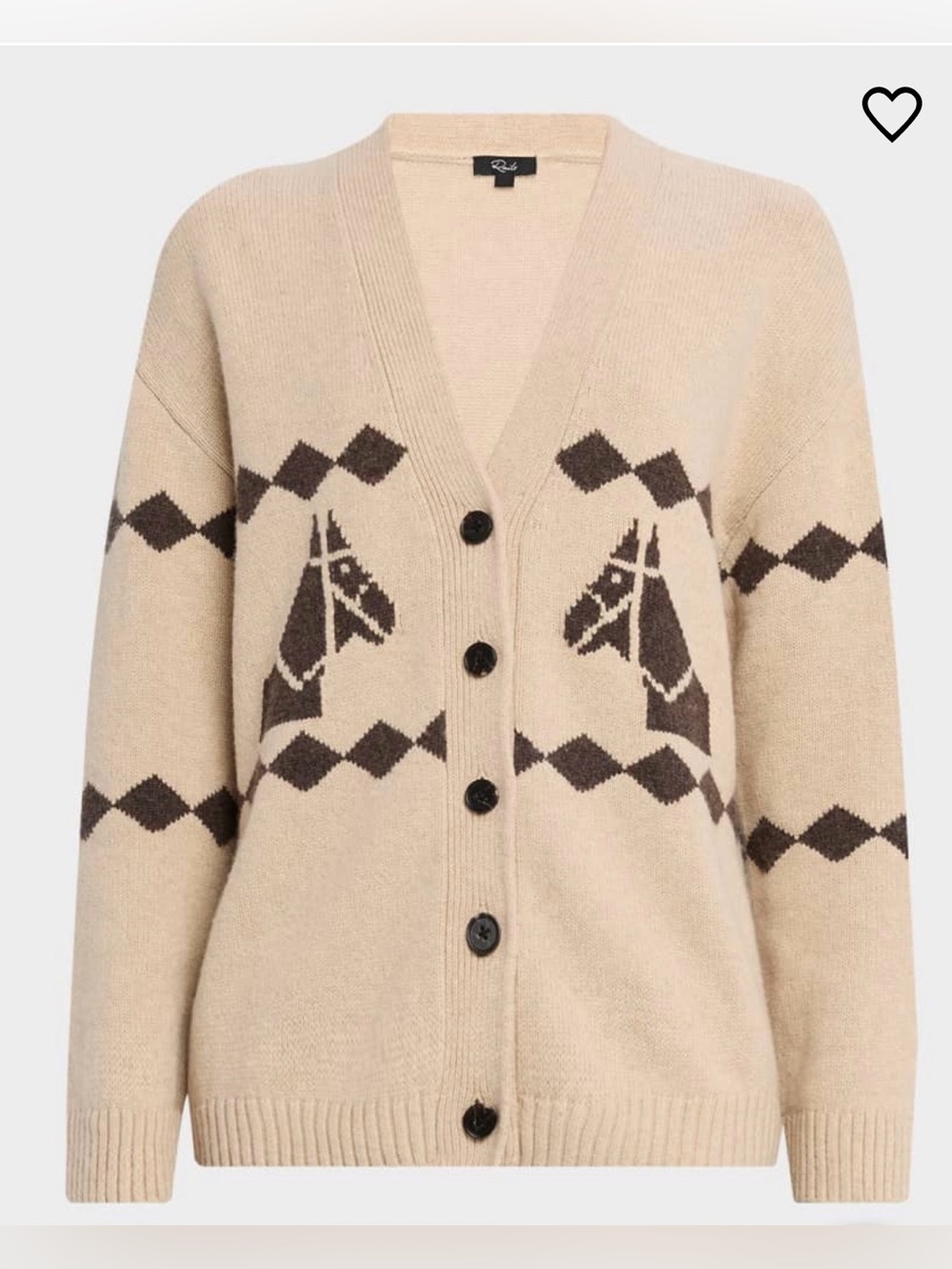 Jona Geometric Horse Cardigan